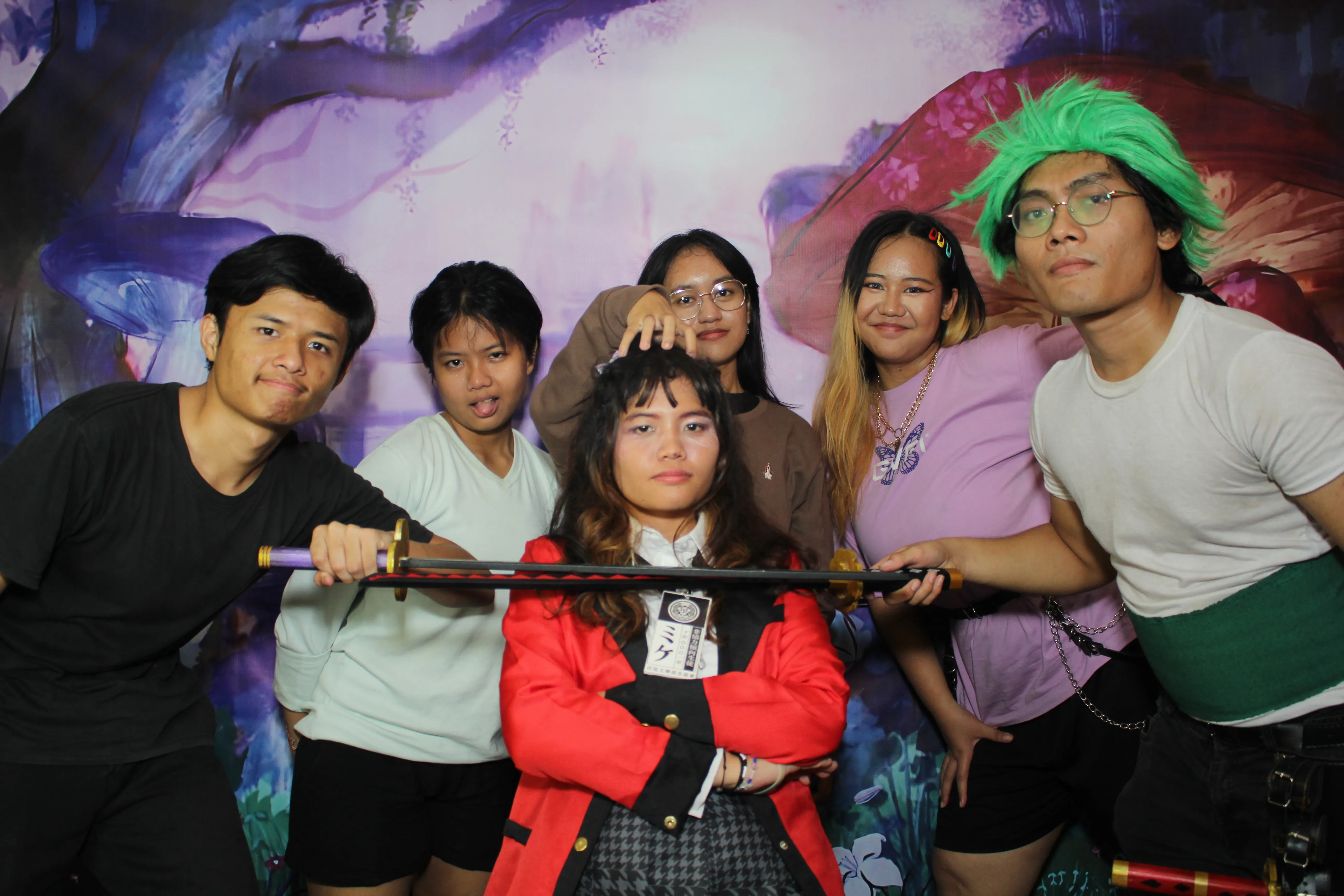 Hotshot performers at the photobooth